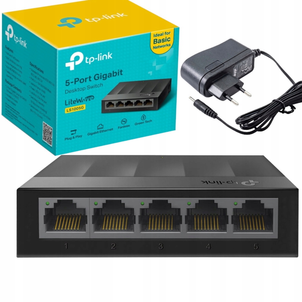 Prepínač ÚSPORY ENERGIE TP-LINK LiteWave LS1005G 5x1 GB 5-portový gigabitový